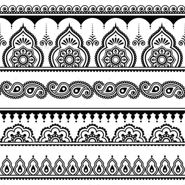 GraphicRiver Mehndi Indian Henna Tattoo Seamless Pattern 11556850 GraphicRiver Mehndi Indian Henna Tattoo Seamless Pattern 11556850