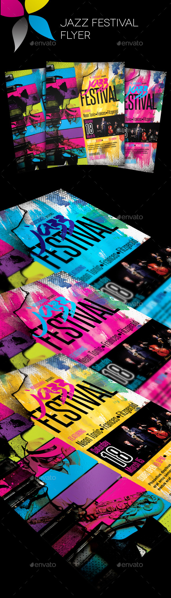 GraphicRiver Jazz Festival Flyer 11556908 GraphicRiver Jazz Festival Flyer 11556908