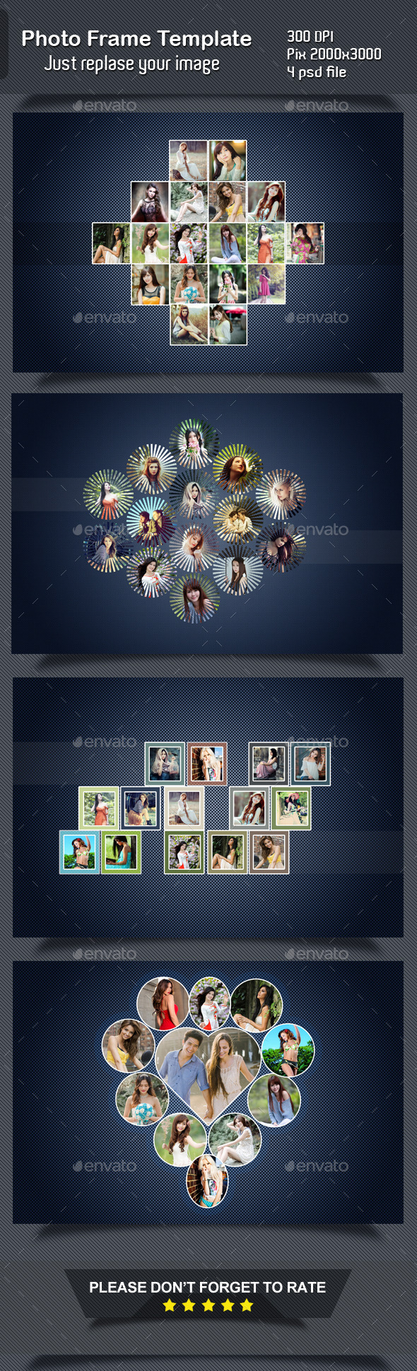 GraphicRiver Photo Frame templates 11557179 GraphicRiver Photo Frame templates 11557179