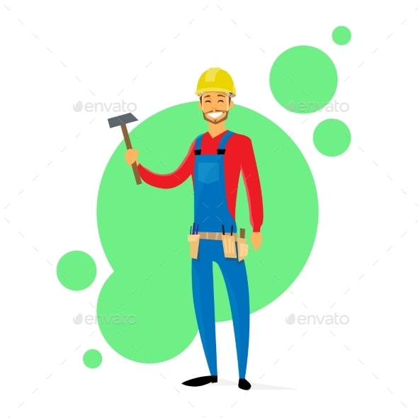 GraphicRiver Cartoon Builder Construction Carpenter Worker 11557644 GraphicRiver Cartoon Builder Construction Carpenter Worker 11557644