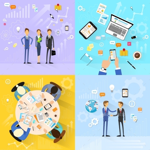 GraphicRiver Business People Group Working Set Handshake 11557742 GraphicRiver Business People Group Working Set Handshake 11557742