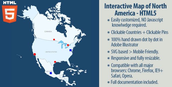 CodeCanyon Interactive Map of North America 11557929 CodeCanyon Interactive Map of North America 11557929
