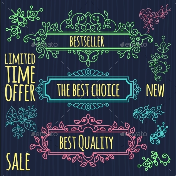 GraphicRiver Floral Design Elements Vintage Dividers In Black 11557987 GraphicRiver Floral Design Elements Vintage Dividers In Black 11557987