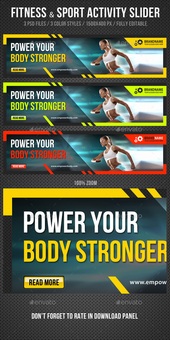 GraphicRiver Fitness & Sport Activity Slider 11559328 GraphicRiver Fitness & Sport Activity Slider 11559328