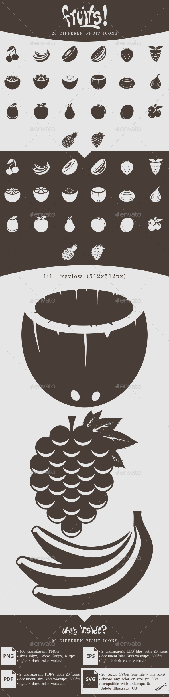 GraphicRiver 20 Fruit Icons 11559679 GraphicRiver 20 Fruit Icons 11559679