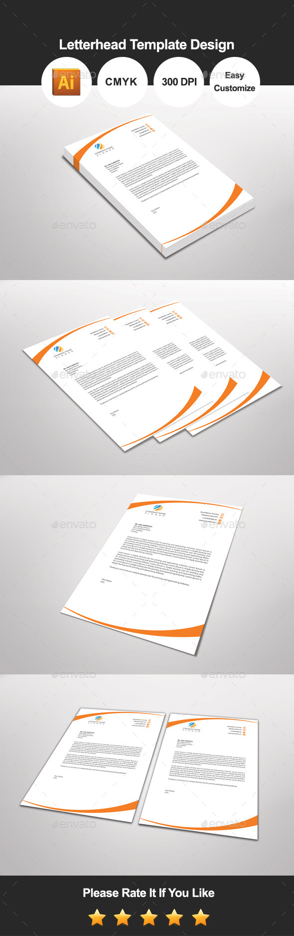 GraphicRiver Orangesign Letterhead Template Design 11559711 GraphicRiver Orangesign Letterhead Template Design 11559711