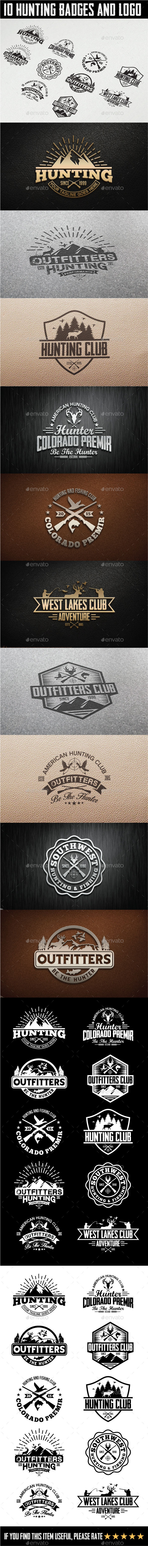 GraphicRiver 10 Hunting Vintage Badges and Logos 11560070 GraphicRiver 10 Hunting Vintage Badges and Logos 11560070
