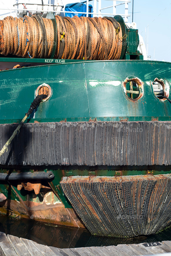 Stern of a barge