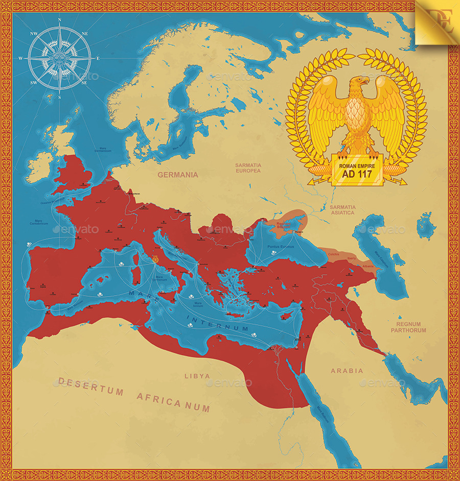 Roman Empire Map by EmirD | GraphicRiver