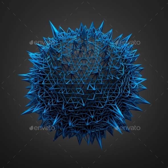 GraphicRiver 3D Rendering Of Sphere With Chaotic Structure 11560984 GraphicRiver 3D Rendering Of Sphere With Chaotic Structure 11560984