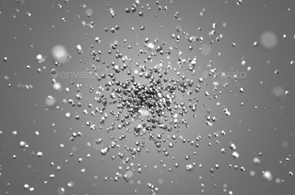 GraphicRiver Abstract Rendering Of Low Poly Chaotic Particles 11560991 GraphicRiver Abstract Rendering Of Low Poly Chaotic Particles 11560991