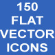 150 Flat Vector Icons