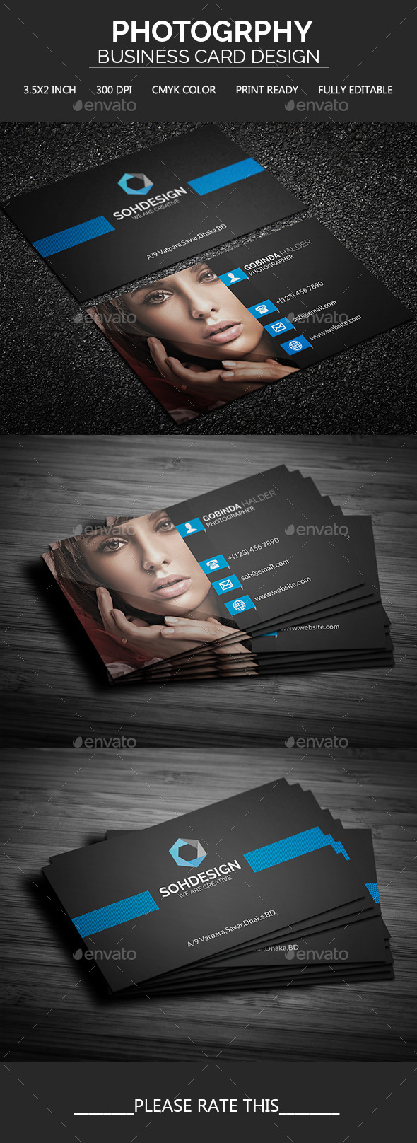 GraphicRiver Photography Business Card Template 11561294 GraphicRiver Photography Business Card Template 11561294