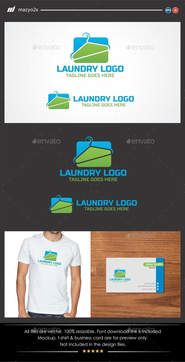 GraphicRiver Laundry Service Logo 11561298 GraphicRiver Laundry Service Logo 11561298