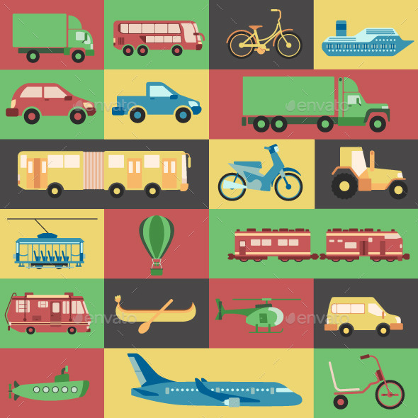 GraphicRiver 20 Transport Vectors Package 11561381 GraphicRiver 20 Transport Vectors Package 11561381