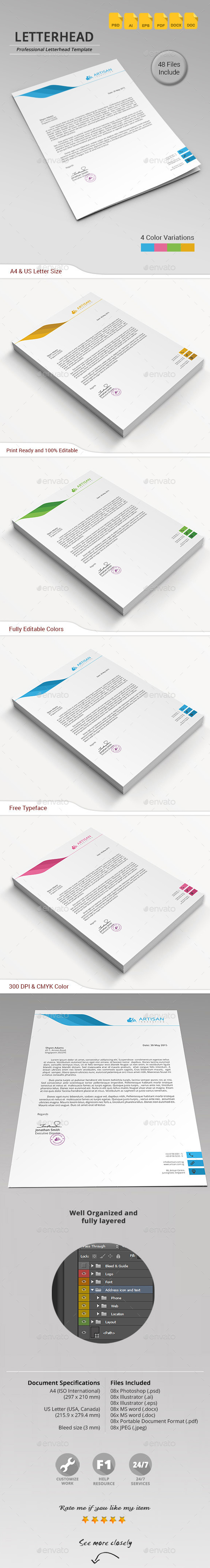 GraphicRiver Letterhead 11561574 GraphicRiver Letterhead 11561574