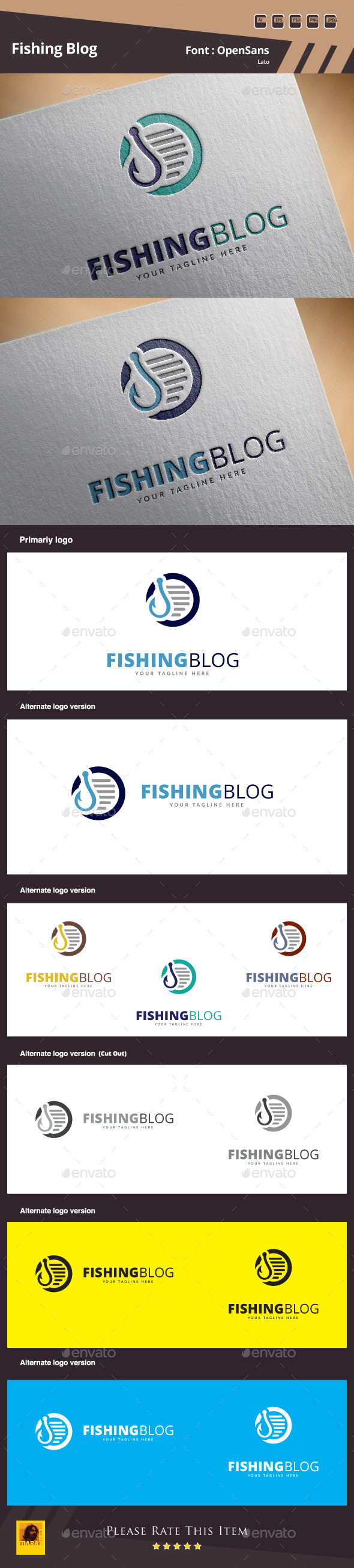 GraphicRiver Fishing Blog Logo Template 11562886 GraphicRiver Fishing Blog Logo Template 11562886