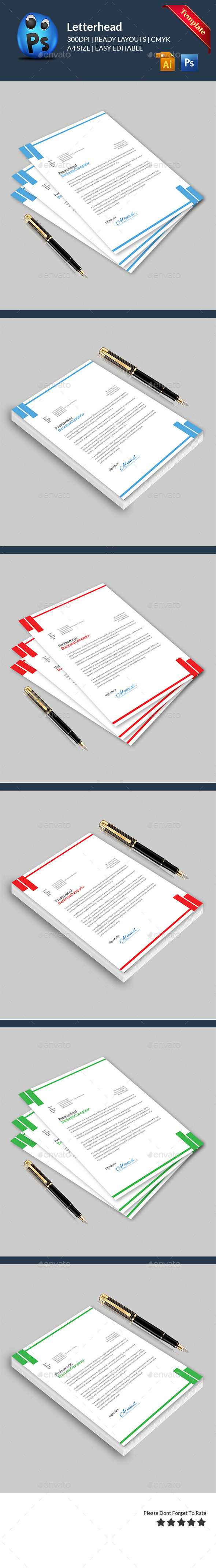 GraphicRiver Letterhead Print Templates 11562967 GraphicRiver Letterhead Print Templates 11562967