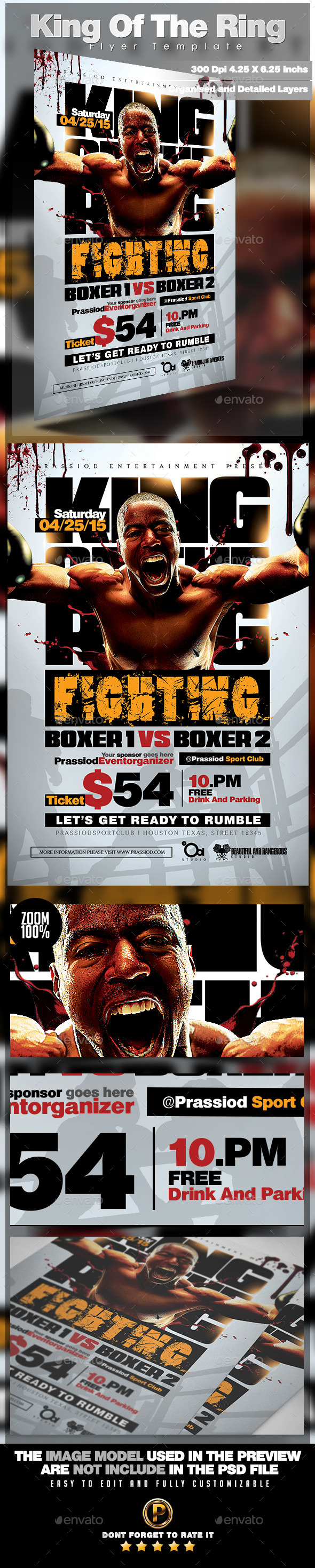 GraphicRiver King Of The Ring Flyer Template 11563548 GraphicRiver King Of The Ring Flyer Template 11563548