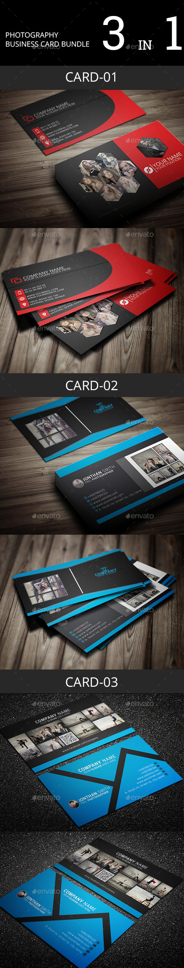 GraphicRiver Photography Business Card Bundle 11564982 GraphicRiver Photography Business Card Bundle 11564982