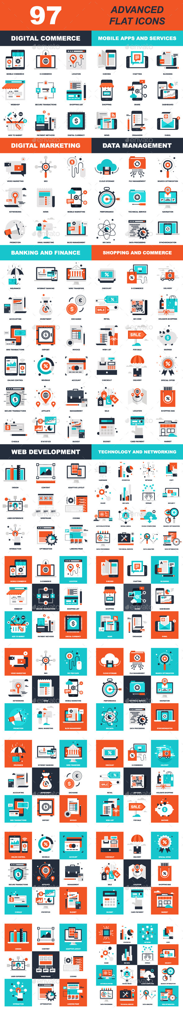 GraphicRiver Advanced Flat Web Ions 11566424 GraphicRiver Advanced Flat Web Ions 11566424