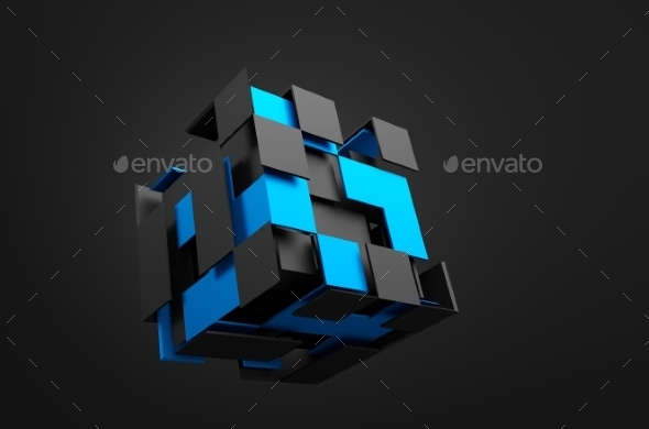 GraphicRiver Abstract 3D Rendering Of Flying Cubes 11566668 GraphicRiver Abstract 3D Rendering Of Flying Cubes 11566668