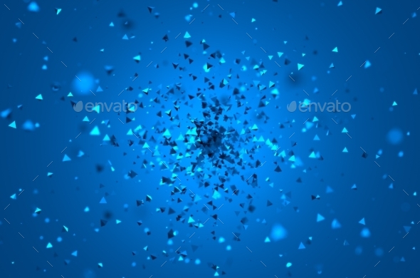 GraphicRiver Abstract Rendering Of Low Poly Chaotic Particles 11566677 GraphicRiver Abstract Rendering Of Low Poly Chaotic Particles 11566677