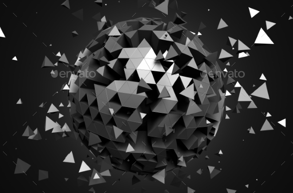 GraphicRiver 3D Rendering Of Sphere With Chaotic Particles 11566685 GraphicRiver 3D Rendering Of Sphere With Chaotic Particles 11566685