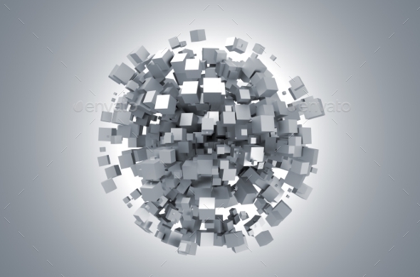 GraphicRiver Abstract 3D Rendering Of White Cubes 11566688 GraphicRiver Abstract 3D Rendering Of White Cubes 11566688