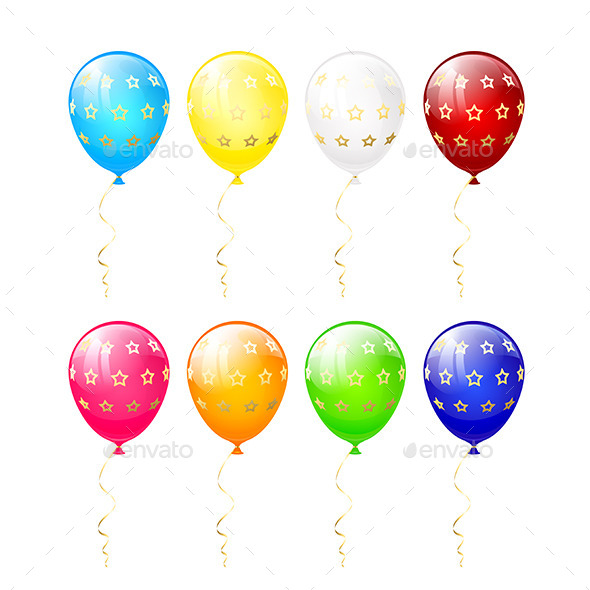 GraphicRiver Balloons with Stars 11571630 GraphicRiver Balloons with Stars 11571630
