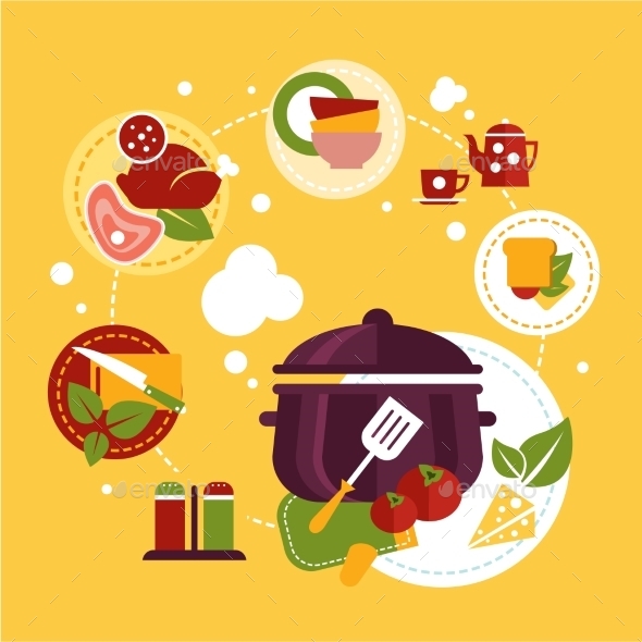 GraphicRiver Healthy Fresh Food Depicting Cooking Process 11577142 GraphicRiver Healthy Fresh Food Depicting Cooking Process 11577142