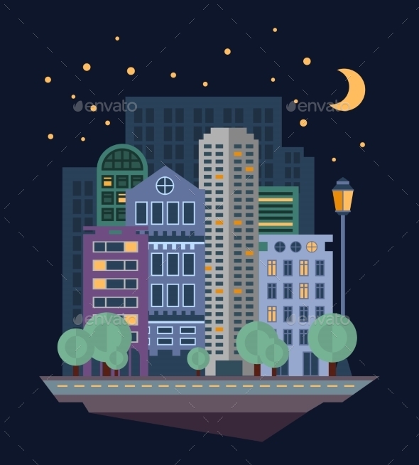 GraphicRiver Urban Landscape in Flat Design 11577452 GraphicRiver Urban Landscape in Flat Design 11577452