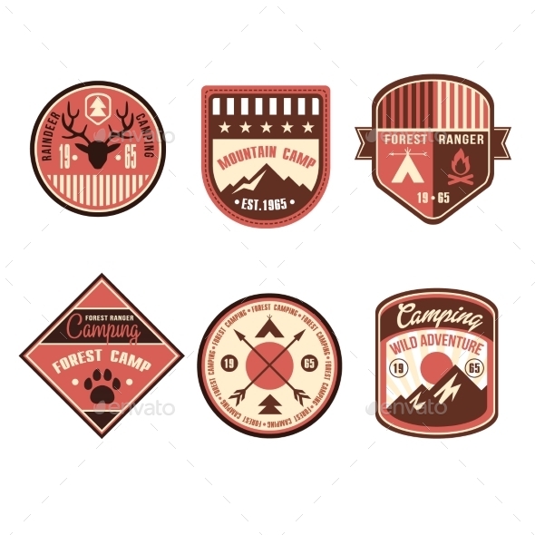 GraphicRiver Vintage Outdoor Camp Badges and Logo Emblems 11578549 GraphicRiver Vintage Outdoor Camp Badges and Logo Emblems 11578549