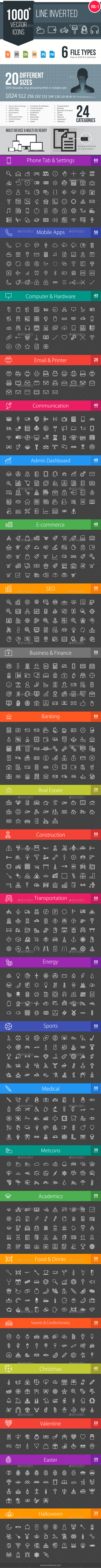 GraphicRiver 1000& Line Inverted Vector Icons 11578848 GraphicRiver 1000& Line Inverted Vector Icons 11578848