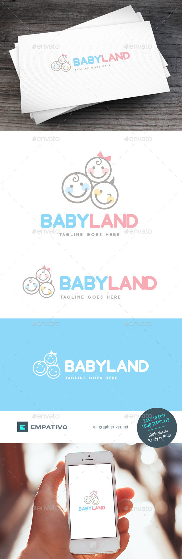GraphicRiver Babyland Logo Template 11579877 GraphicRiver Babyland Logo Template 11579877