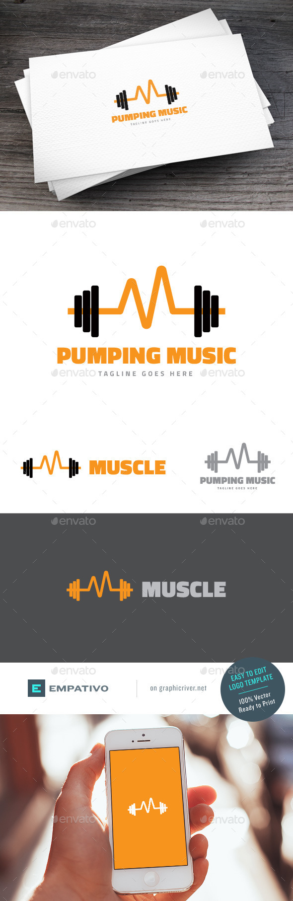 GraphicRiver Pumping Music Logo Template 11580600 GraphicRiver Pumping Music Logo Template 11580600