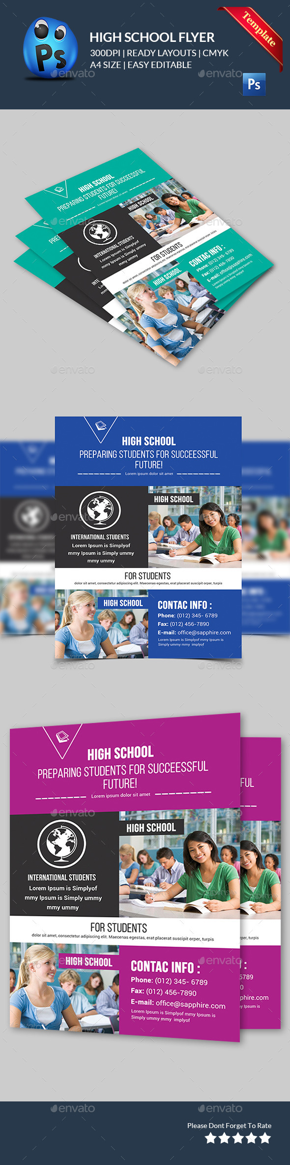 GraphicRiver School Education Flyers 11581580 GraphicRiver School Education Flyers 11581580
