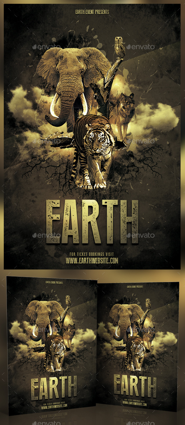 GraphicRiver Earth Photoshop Flyer 11582543 GraphicRiver Earth Photoshop Flyer 11582543