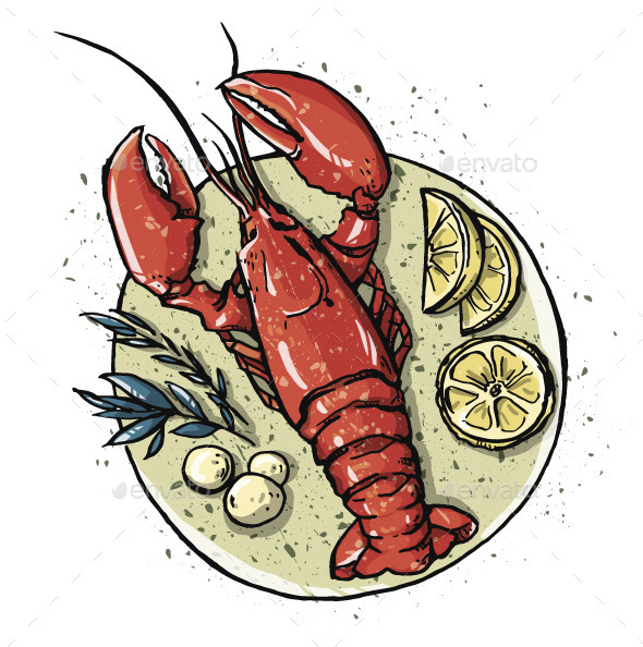 GraphicRiver Lobster Dish 11582880 GraphicRiver Lobster Dish 11582880