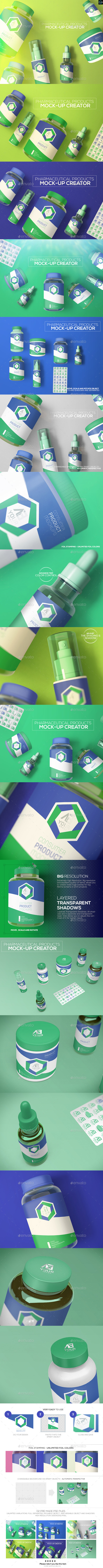 GraphicRiver Pharmaceutical Products Mock-up 11584294 GraphicRiver Pharmaceutical Products Mock-up 11584294