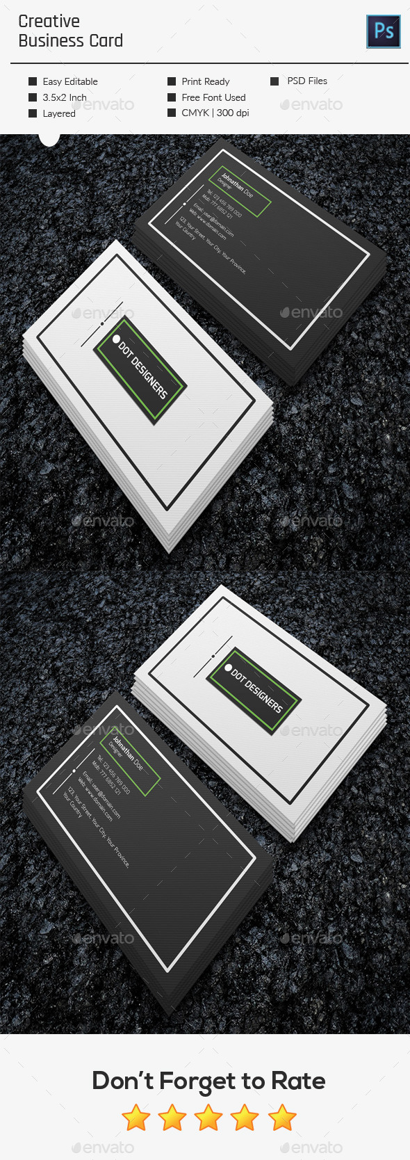 GraphicRiver Creative Business Card 11585510 GraphicRiver Creative Business Card 11585510