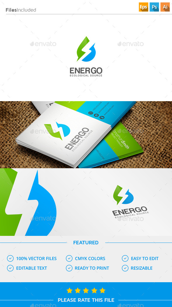 GraphicRiver Energy Water Logo 11573999 GraphicRiver Energy Water Logo 11573999
