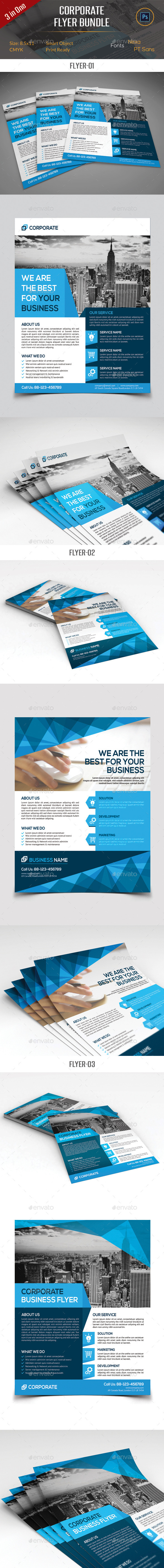 GraphicRiver Corporate Business Flyer Bundle 11588435 GraphicRiver Corporate Business Flyer Bundle 11588435