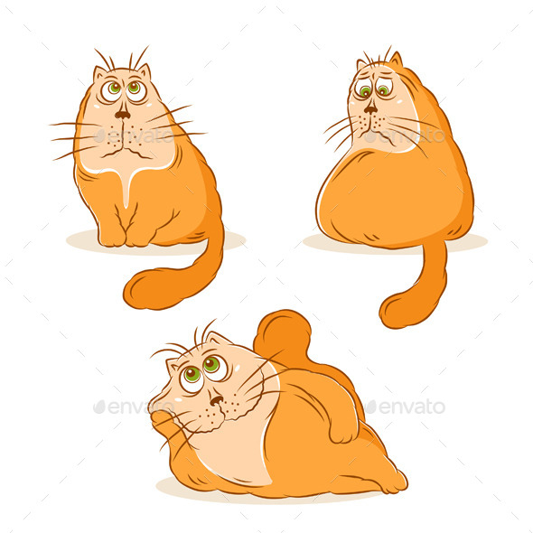 GraphicRiver Cartoon Cat Character Design Set 11589882 GraphicRiver Cartoon Cat Character Design Set 11589882