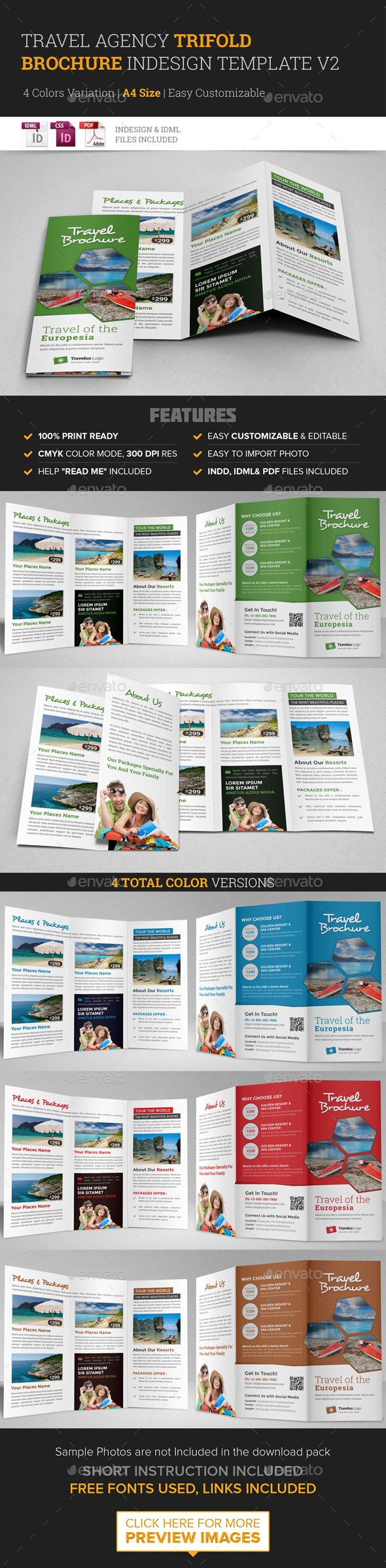 GraphicRiver Travel Trifold Brochure InDesign Template v2 11590161 GraphicRiver Travel Trifold Brochure InDesign Template v2 11590161
