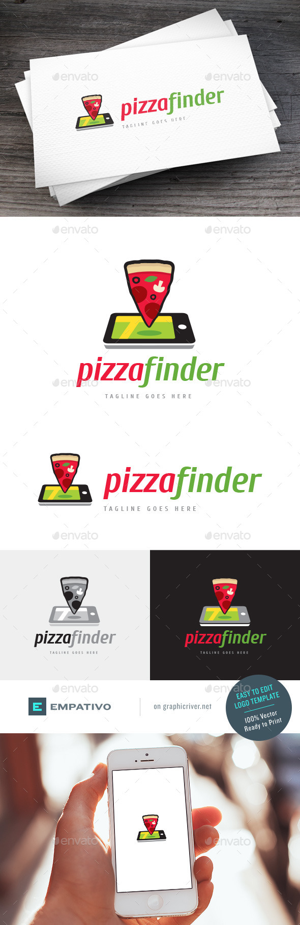 GraphicRiver Pizza Finder Logo Template 11590573 GraphicRiver Pizza Finder Logo Template 11590573