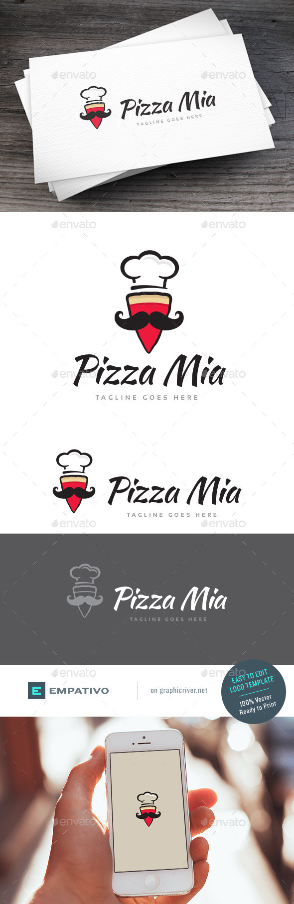 GraphicRiver Pizza Mia Logo Template 11590633 GraphicRiver Pizza Mia Logo Template 11590633