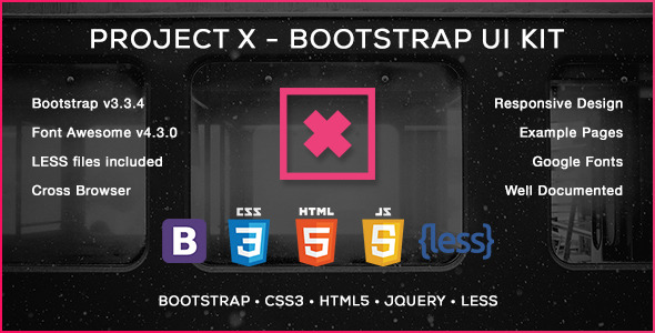CodeCanyon Project X Bootstrap Skin & UI Kit 11592757 CodeCanyon Project X Bootstrap Skin & UI Kit 11592757