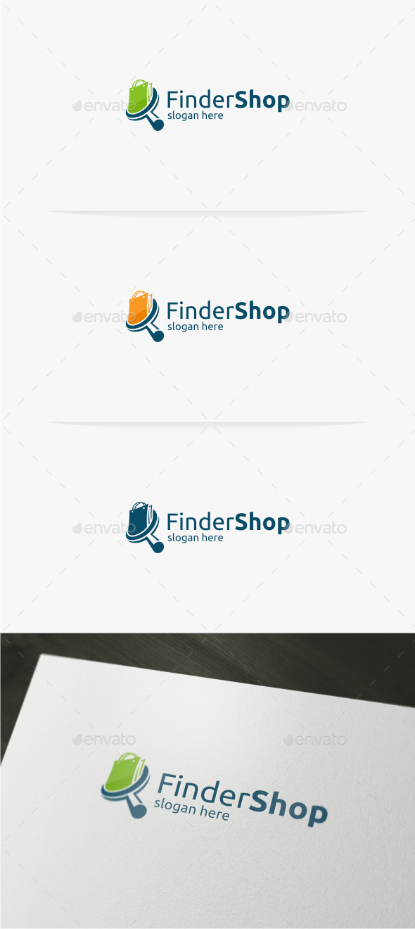 GraphicRiver Finder Shop Logo Template 11593532 GraphicRiver Finder Shop Logo Template 11593532