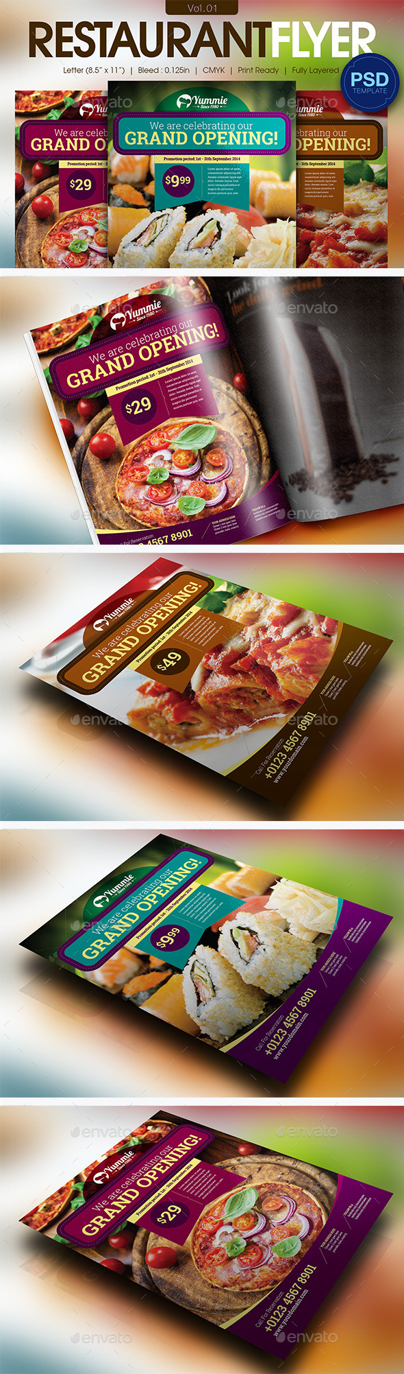 GraphicRiver Restaurant Flyer Vol.01 11595821 GraphicRiver Restaurant Flyer Vol.01 11595821